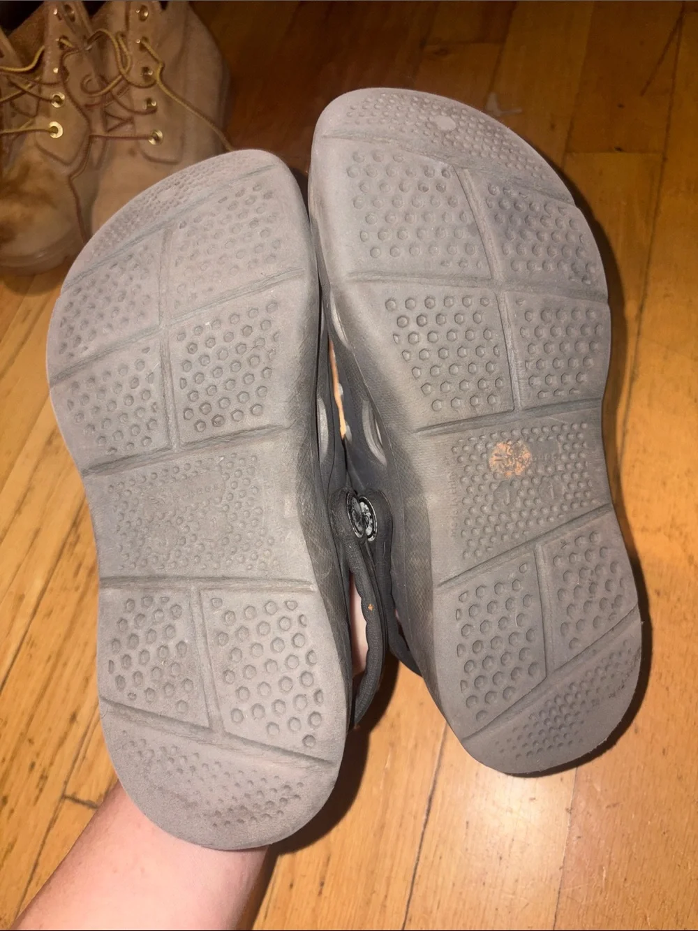 Kids Gray Slip-On with Fun Charms sz 1